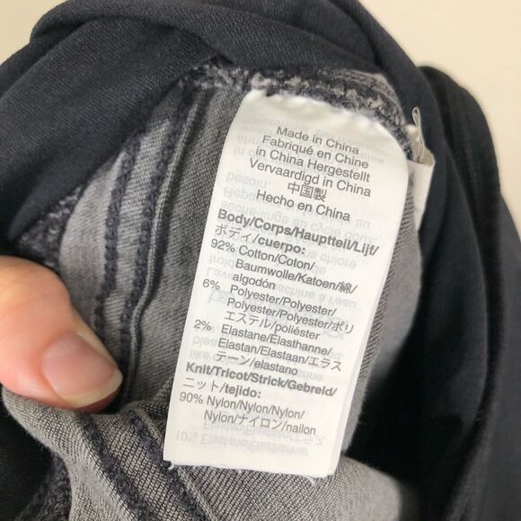 Madewell Maternity Over-the-Belly Skinny Jeans Distressed Washed Black 26 G7394 - Picture 7 of 9